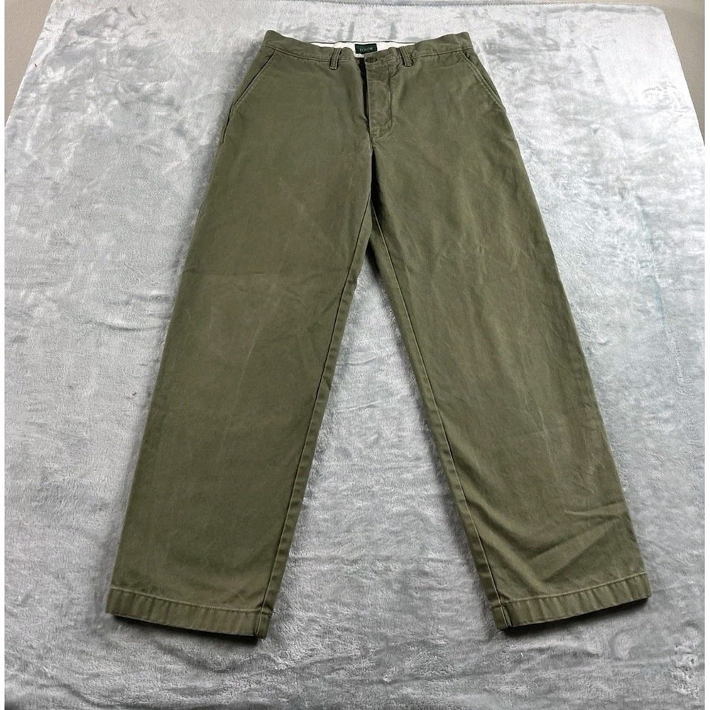 J Crew Pants Mens 31x28 Green Oarsman Classic Chino Straight Faded Relaxed READ